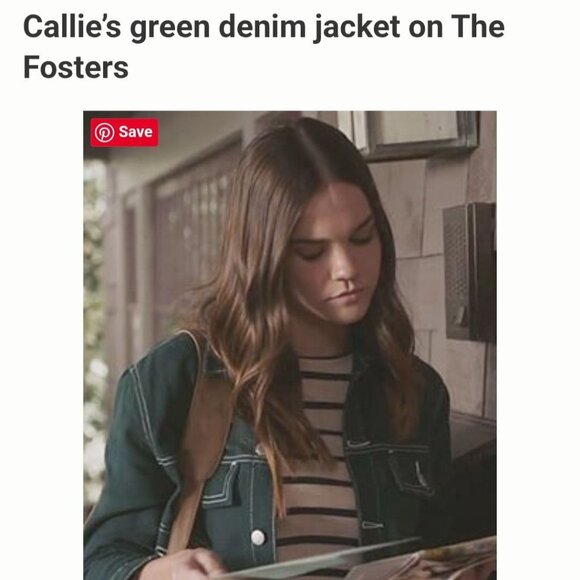 Unif NWT Denim Jacket Holy Green 3/4 Sleeve ASO TV 911/ Scream/The Fosters SizeS - Picture 10 of 16